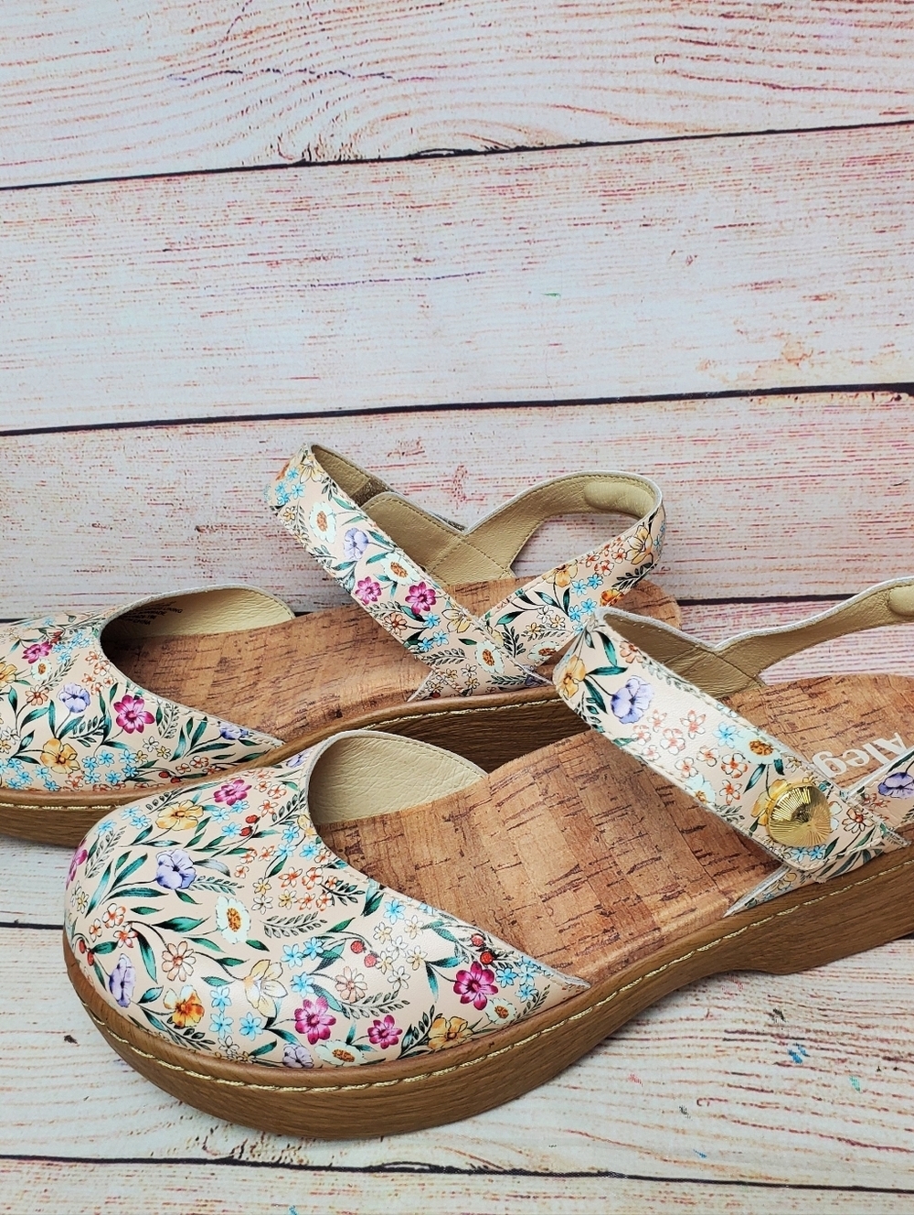 NEW Alegria Womens EU 39 US 9 Opal Summer Thyme Floral Mary Jane Sandals